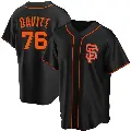 Men's No.76 Duncan Davitt San Francisco Giants Black Replica Alternate Jersey